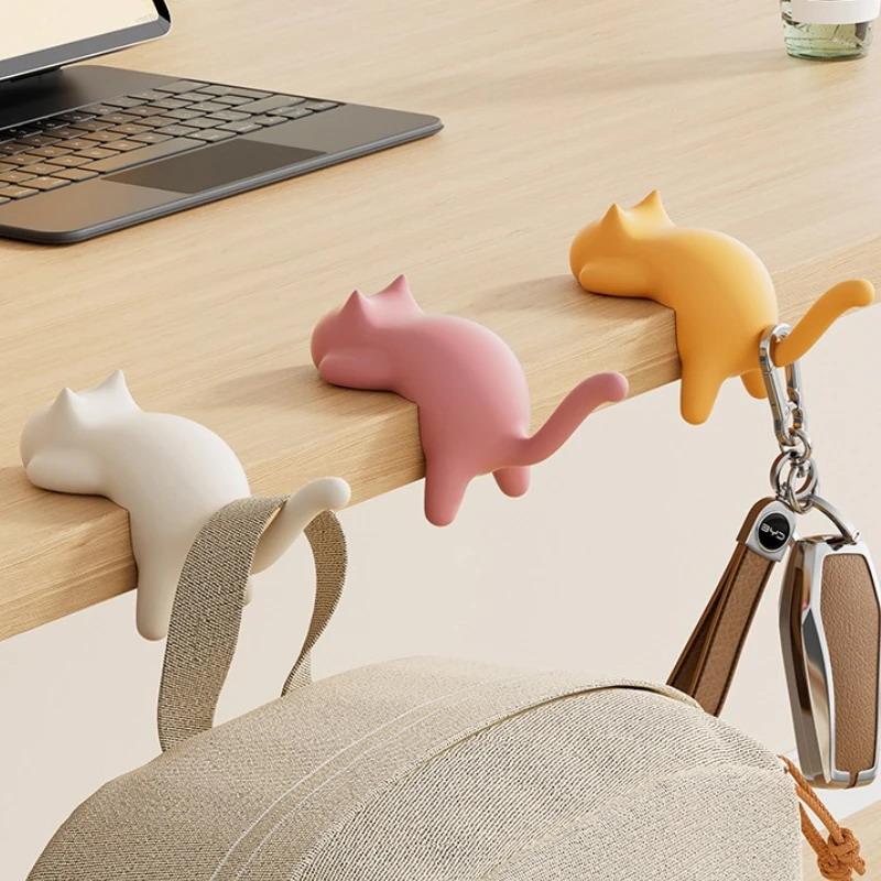 Office Furniture Brands - Lovely Cat Design Table Edge Hook