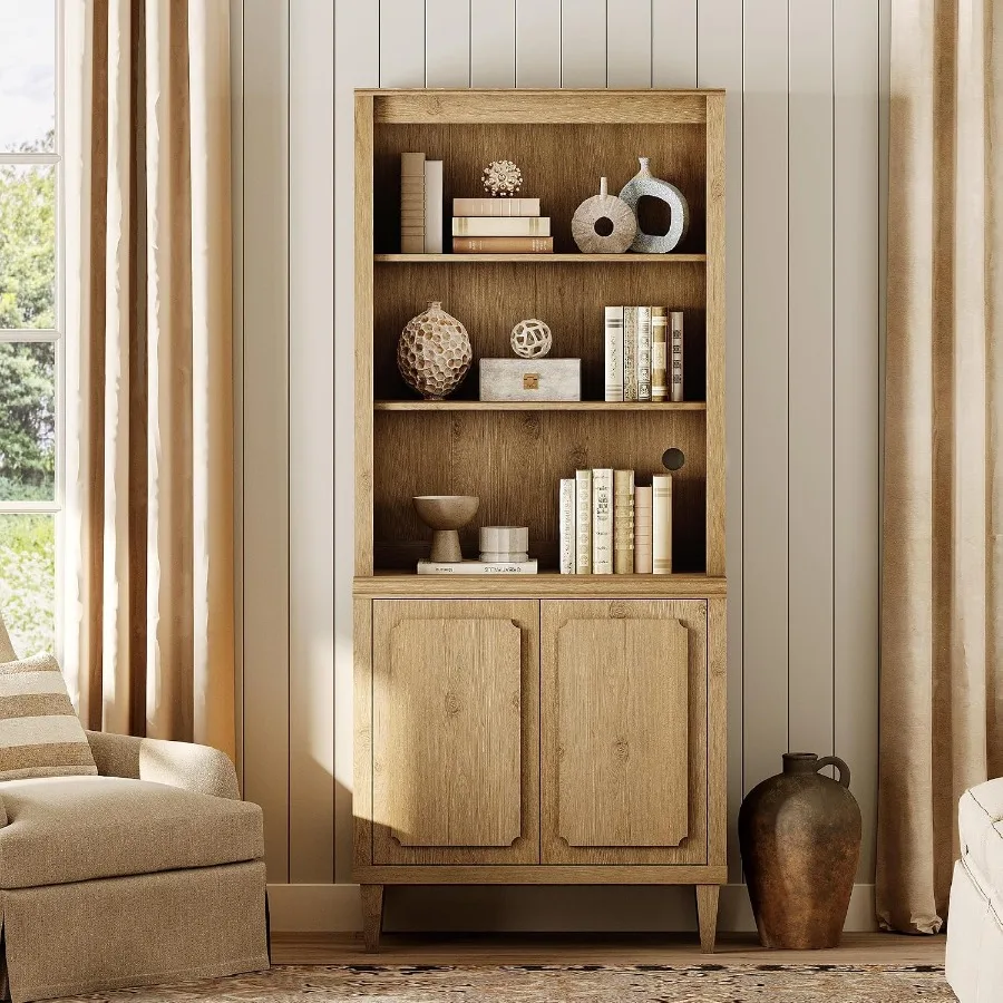 72.8 Tall Bookshelf with Doors - Bookshelf recension och pris