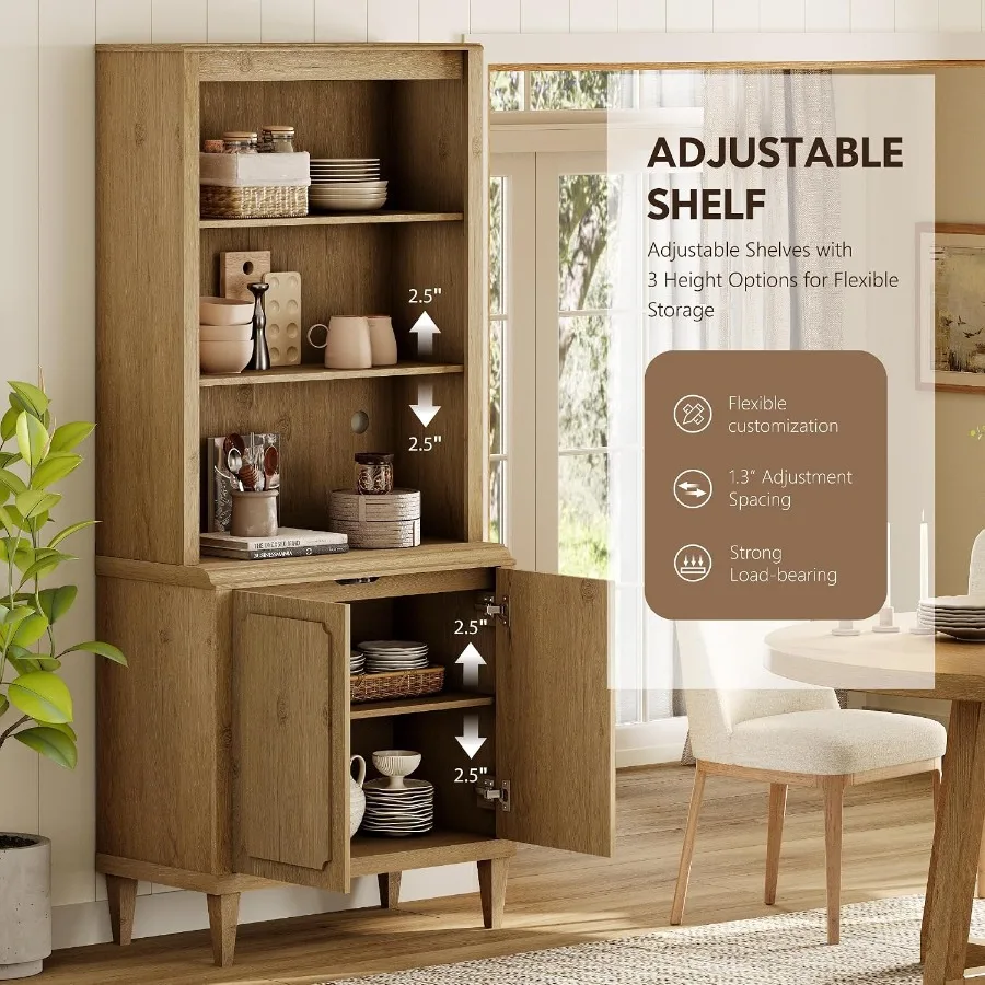 72.8 Tall Bookshelf with Doors - Bookshelf recension och pris