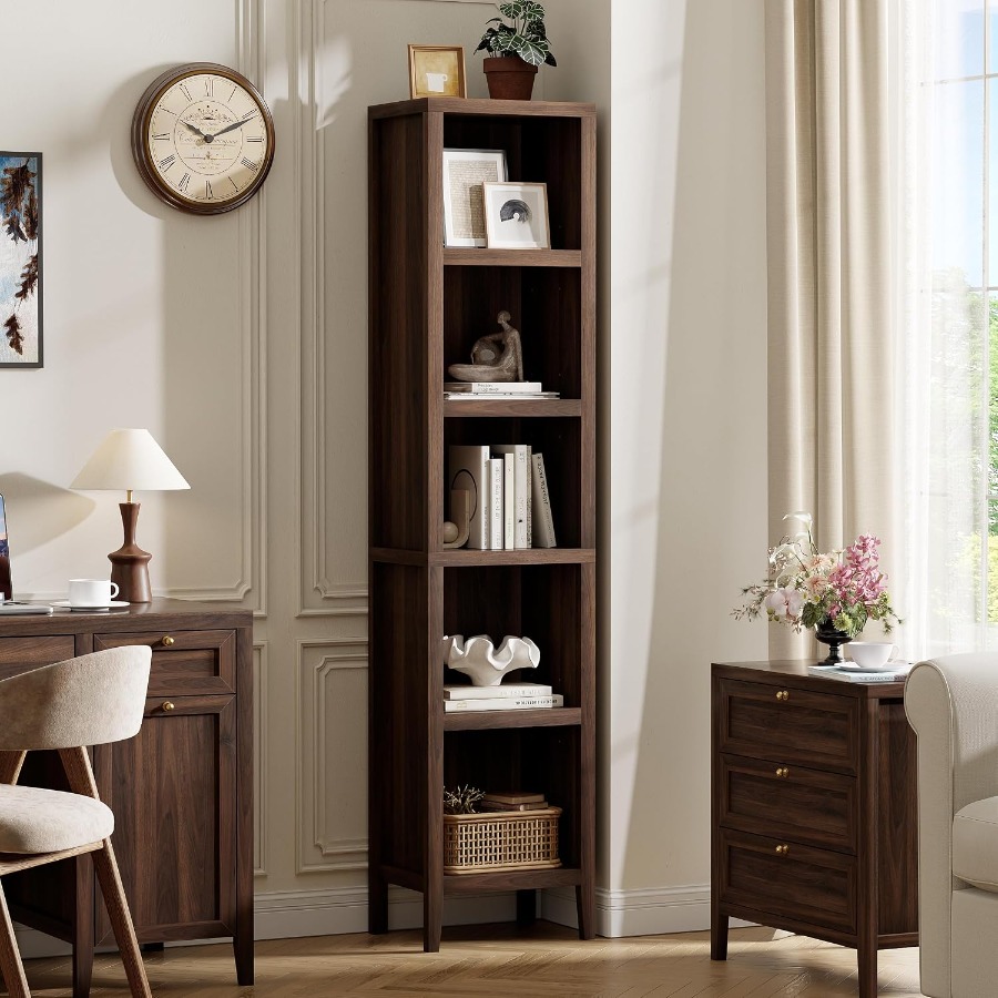 71 Tall Narrow Bookcase, 5-Tie - Bookshelf recension och pris