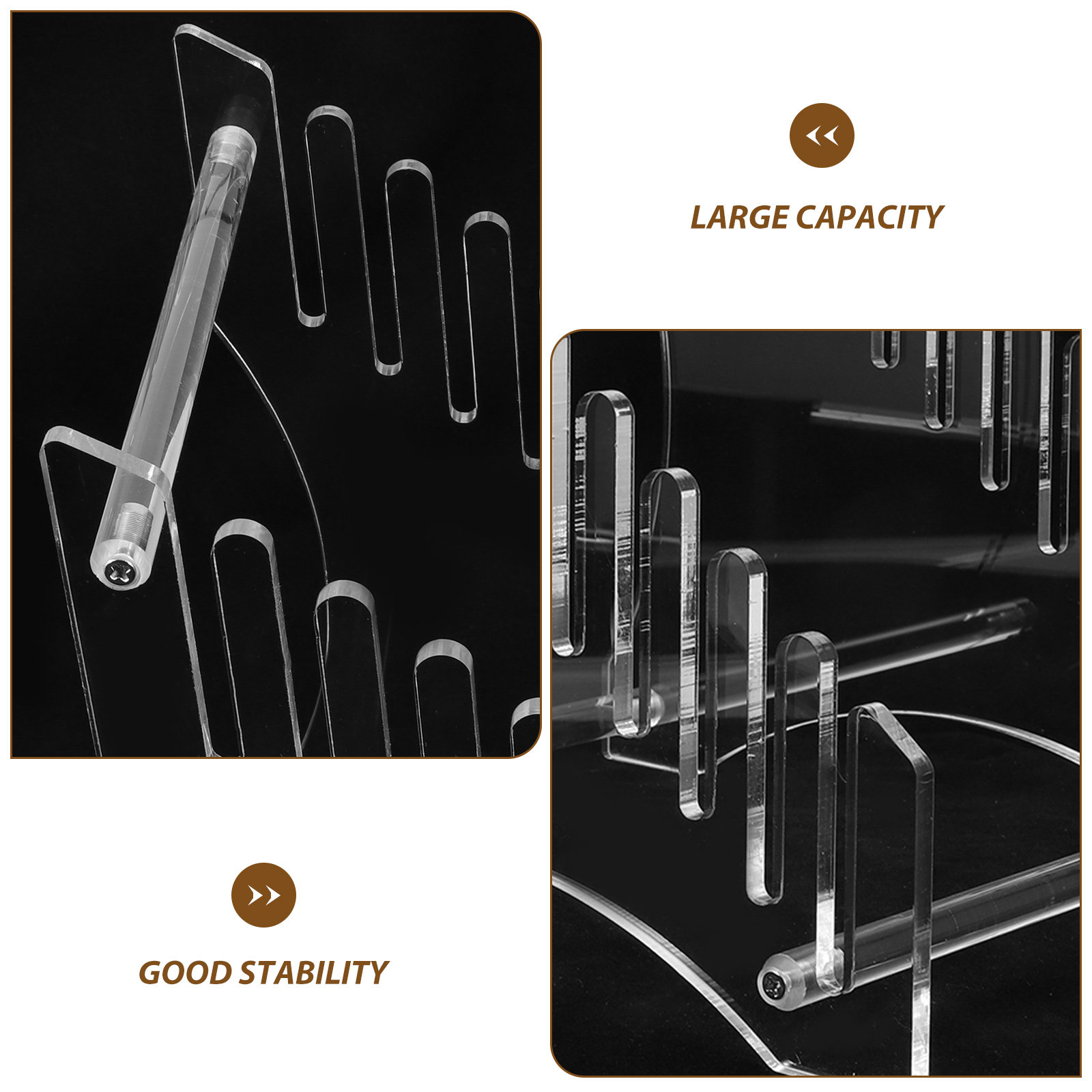 Tiered Acrylic Record Display  - Bookshelf recension och pris