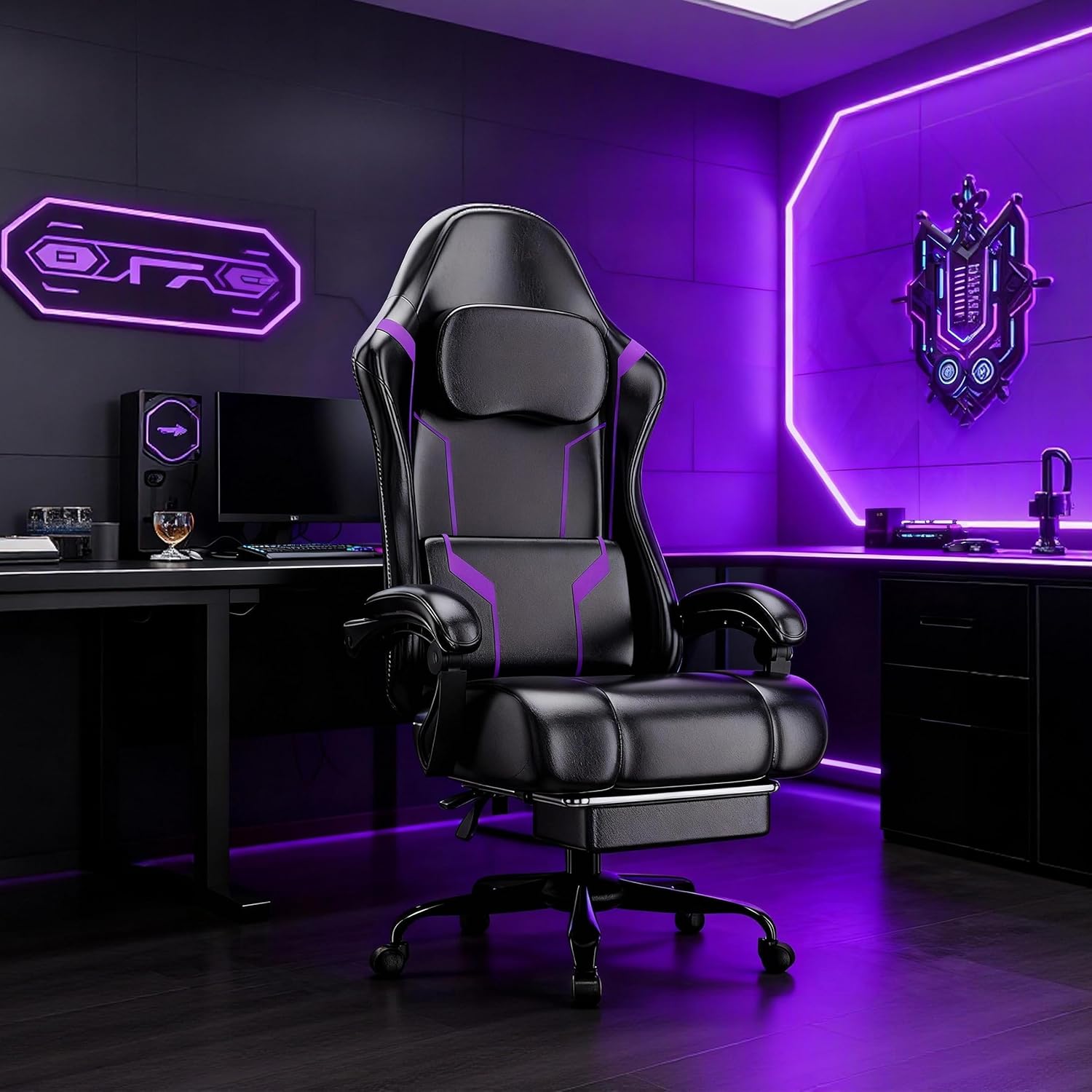 Ergonomic Gaming Chair with Po - Office Chair Cushion recension och pris