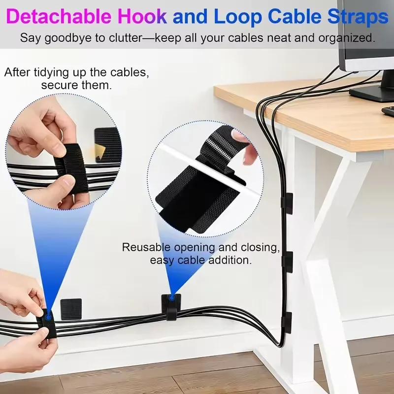 4-40 Sets Cable Management Und - Desk Organizer recension och pris