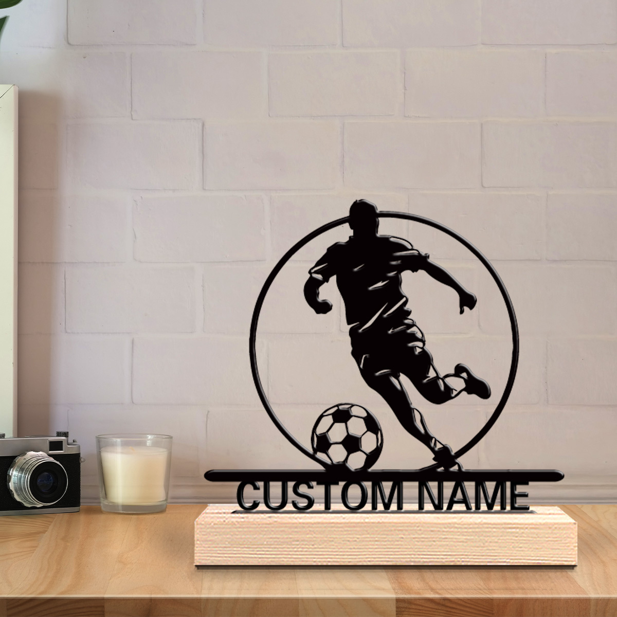 Custom Soccer Player Metal Sta - Office Furniture Brands recension och pris