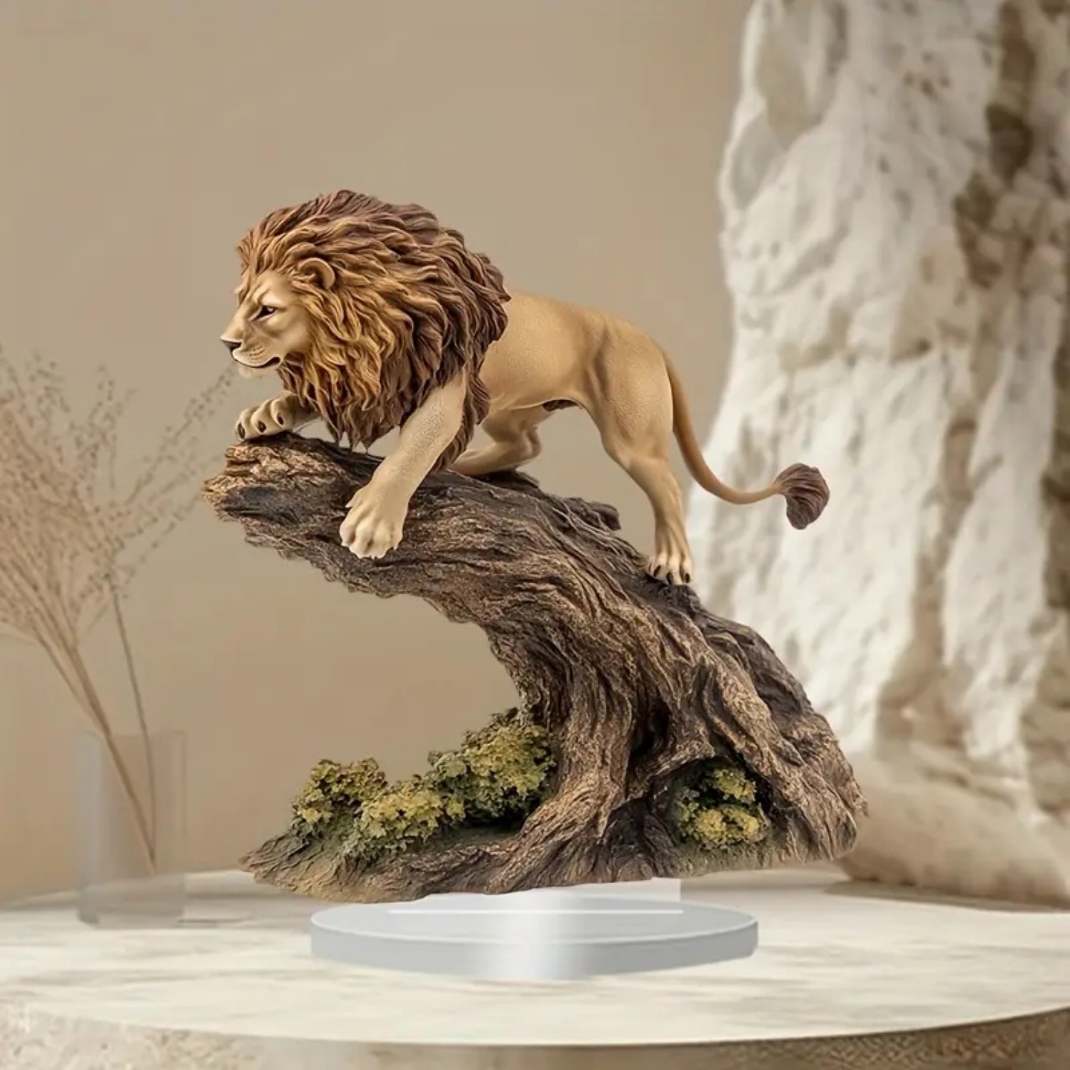 Male Lion Statue,2D Flat Anima - Office Furniture Brands recension och pris