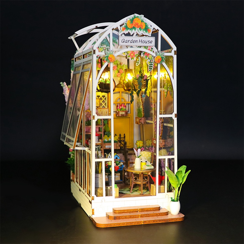 Book Nook Kit DIY Miniature Ho - Bookshelf recension och pris