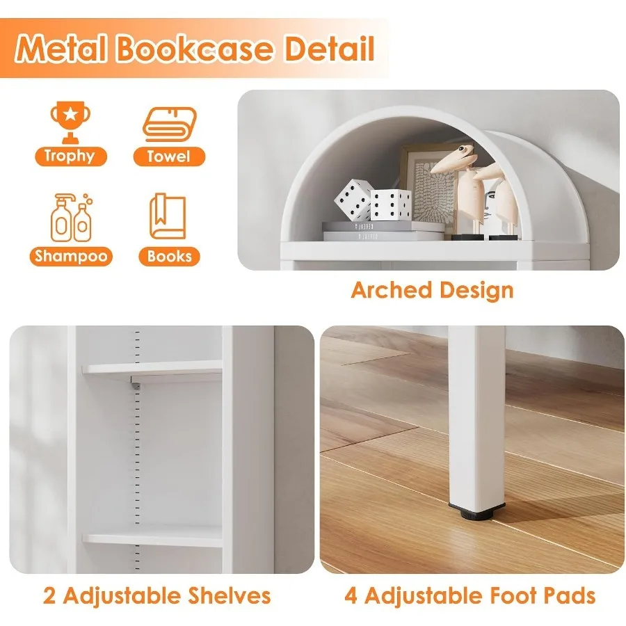 63 Metal Arched Bookshelf for  - Bookshelf recension och pris