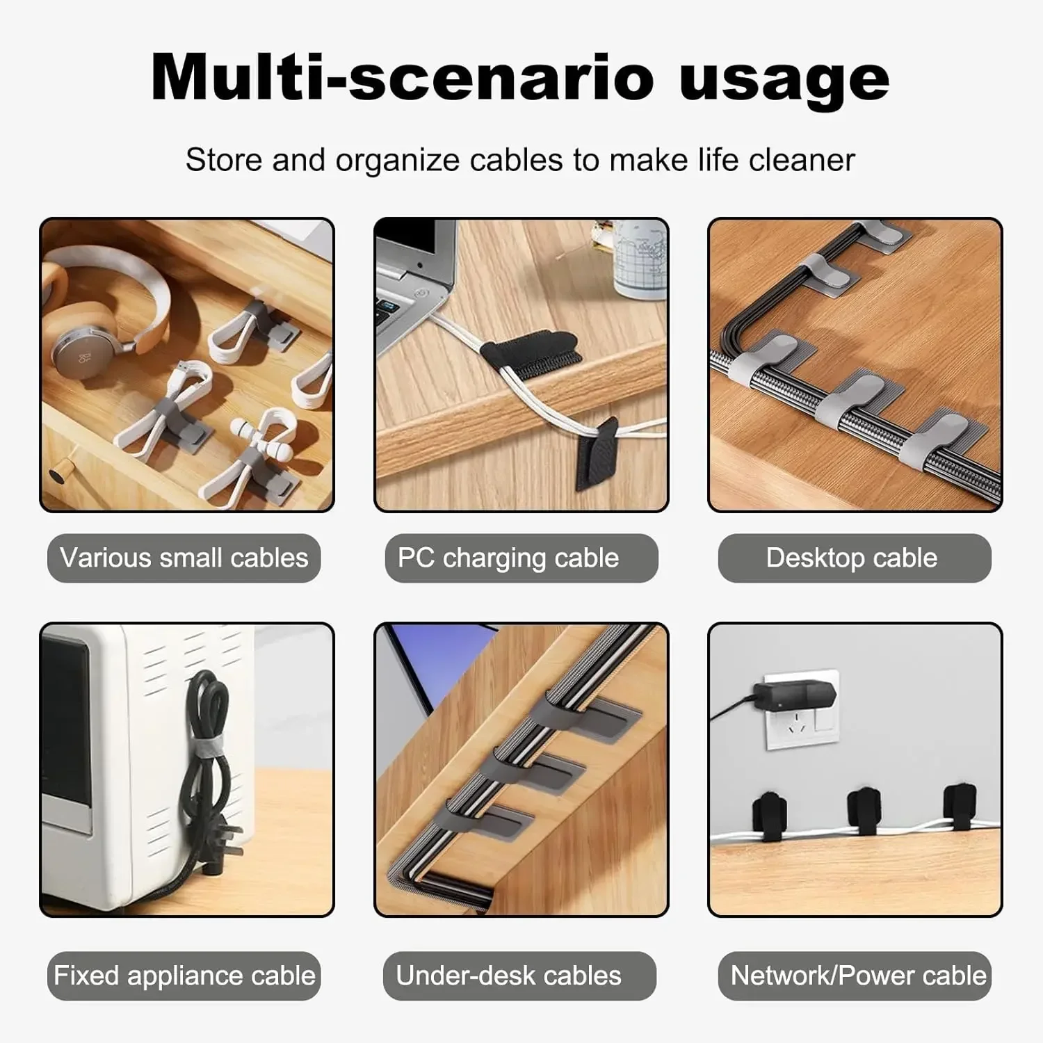 Reusable Cable Ties Fastening  - Desk Organizer recension och pris