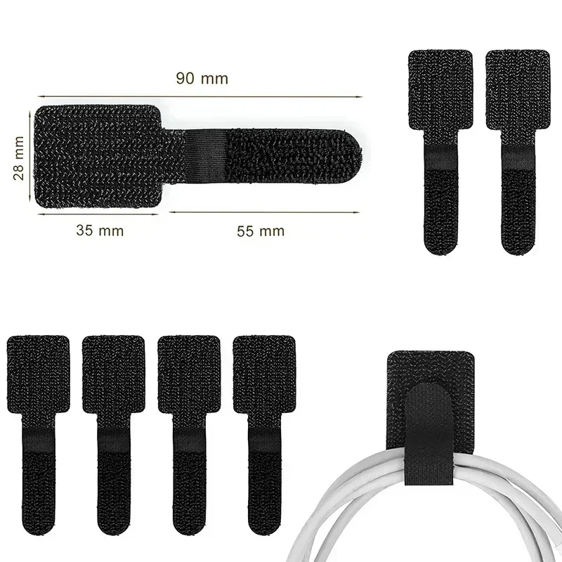 Reusable Cable Ties Fastening  - Desk Organizer recension och pris
